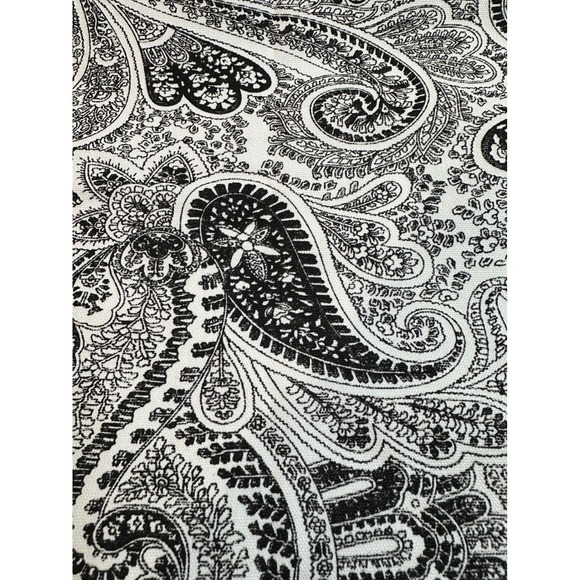 Premier Prints Other - Premier Prints Classic Paisley Black White Fabric 2 Yards x 56" Cotton Duck READ